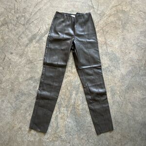 NWOT - Sleek Dark Green Faux Leather Pants
